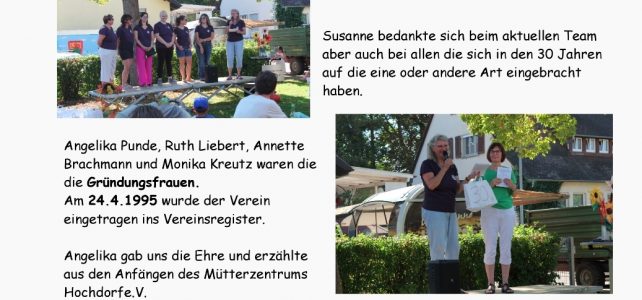 Rückblick 30. Jubiläum